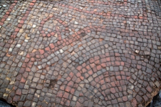 The mosaic pavement. Credit: Carl Vivian/ University of Leicester