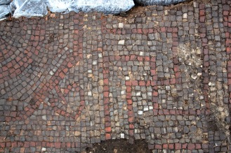 the mosaic pavement. Credit: Carl Vivian/ University of Leicester