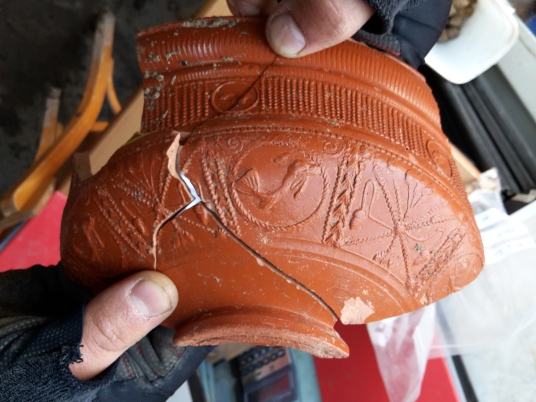 A 1st century Samian bowl.